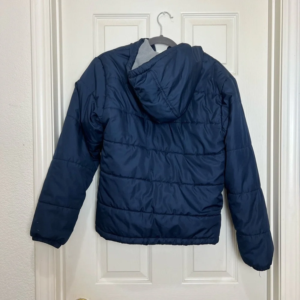 Kids puffer hooded jacket size XL 14/16